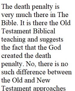 Capital Punishment and the Bible